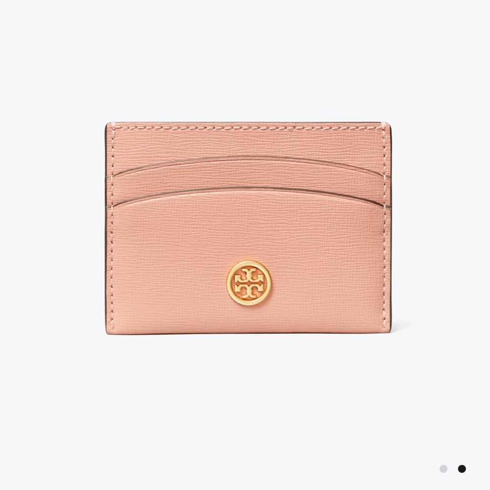 Tory Burch Robinson Card Case - Pink Moon